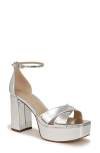 Sam Edelman Jullian Platform Heel Soft Silver Metallic In Soft Silver