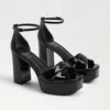 Sam Edelman Jullian Platform Heel Black Patent In Black