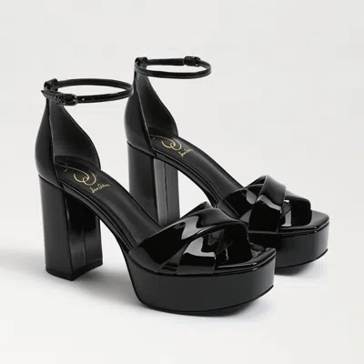 SAM EDELMAN SAM EDELMAN JULLIAN PLATFORM DRESS SANDAL BLACK PATENT