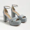 Sam Edelman Women's Jullian Platform Dress Sandals In Blue