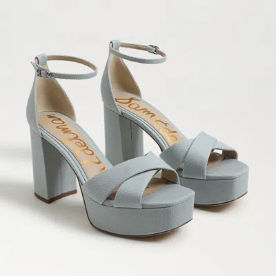 Sam Edelman Jullian Platform Heel Cape Blue Twill