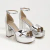Sam Edelman Jullian Platform Heel Soft Silver Metallic