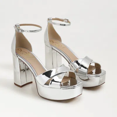 Sam Edelman Jullian Platform Heel Soft Silver Metallic
