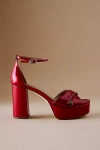 Sam Edelman Jullian Ankle Strap Platform Sandal In Red