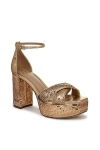 Sam Edelman Jullian Sequin Platform Heels In Gold