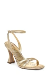 Sam Edelman Junie Ankle Strap Sandal In Gold