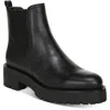 Sam Edelman Justina Womens Mixed Media Ankle Chelsea Boots In Black