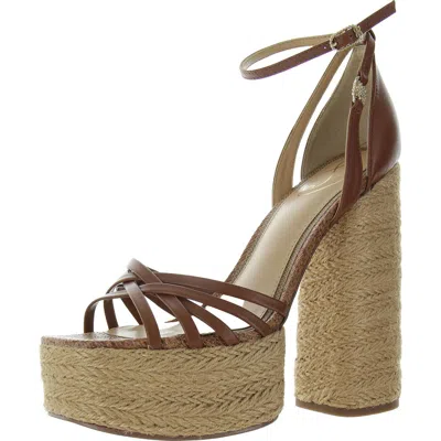 Sam Edelman Kade Womens Criss-cross Leather Platform Heels