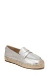 Sam Edelman Kai Penny Loafer In Soft Silver