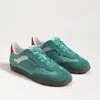 Sam Edelman Kallen Sneaker Marine Green Leather In Multi