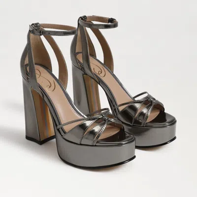 Sam Edelman Kamille I7555s3301 Heel Women's 9.5 Gray Platform Ankle Strap Khd219 In Grey