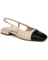 Sam Edelman Kara Slingback Flat Modern Ivory In Beige