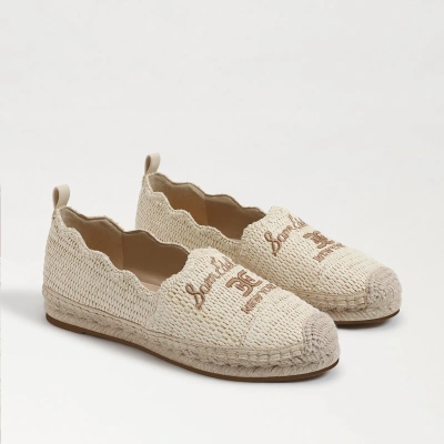 Sam Edelman Karla Espadrille Flat Loafer Linen Raffia In Beige