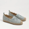 Sam Edelman Karla Espadrille Flat Loafer Washed Sage Raffia In Green