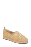 Sam Edelman Karla Espadrille Flat Loafer Sand Raffia In Sand