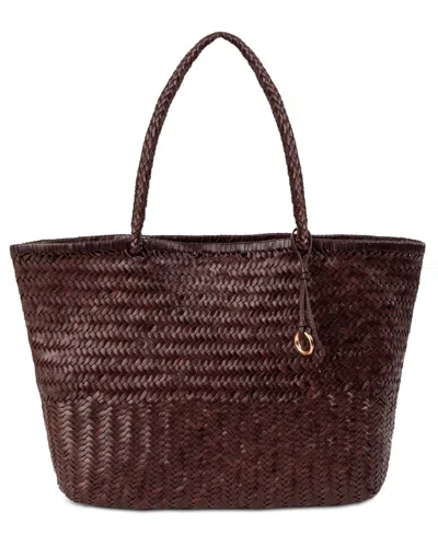 Sam Edelman Kasey Leather Extra-large Tote Handbag In Brown