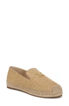 Sam Edelman Kathleen Espadrille Flat Loafer Sand Dune Faux Raffia