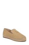 Sam Edelman Kathleen Espadrille Flat Loafer Sand Dune Faux Raffia In Sand