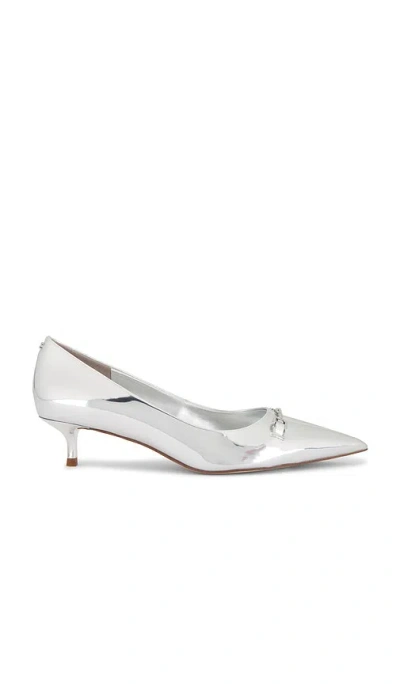 Sam Edelman Kaya Mini Heel In Soft Silver