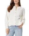 Sam Edelman Keegan Peplum Cardigan In Gardenia