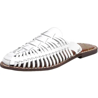 Sam Edelman Keelyn Womens Leather Slip On Huarache In White