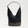 SAM EDELMAN SAM EDELMAN KHIARA ESPADRILLE HOBO BAG BLACK