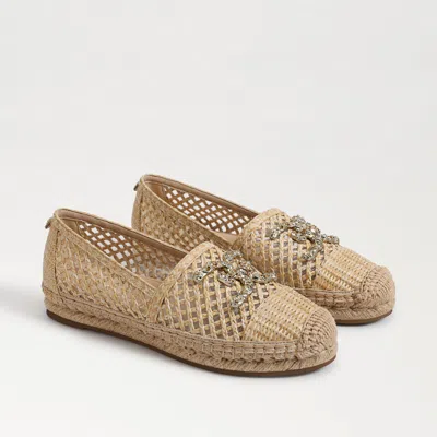 SAM EDELMAN SAM EDELMAN KHIARA ESPADRILLE SLIP ON DARK NATURAL RAFFIA