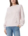 Sam Edelman Khloe Boxy Crewneck Pullover Sweater In Ivory Multi