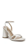 Sam Edelman Kia Block Heel Ankle Strap Sandal In White