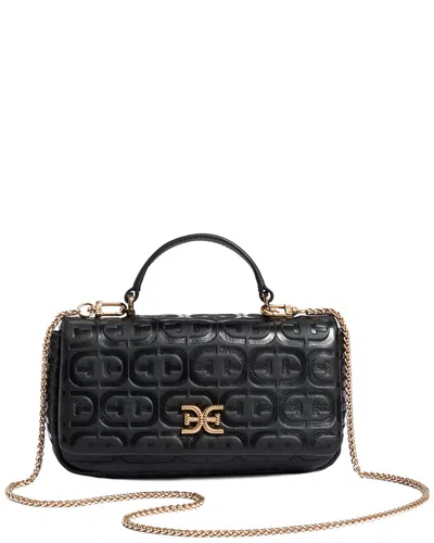 Sam Edelman Kia Leather Crossbody In Black