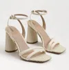 Sam Edelman Kia Sandal Wide Width In Porcelain In White