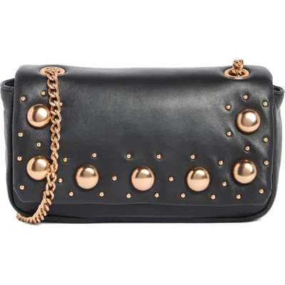 Sam Edelman Kiara Convertible Leather Shoulder Bag In Black
