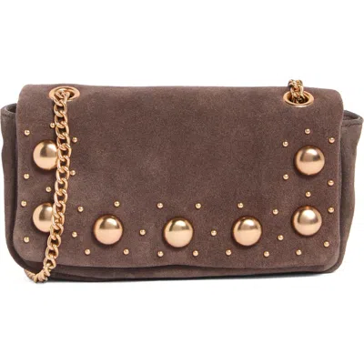 Sam Edelman Kiara Convertible Leather Shoulder Bag In Dark Brown