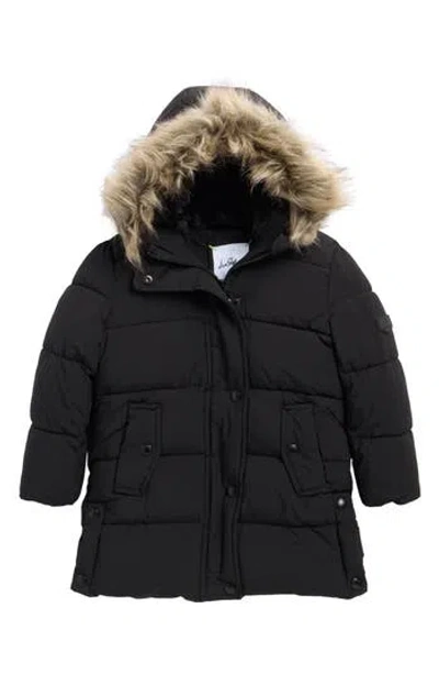 SAM EDELMAN SAM EDELMAN KIDS' EXPEDITION PARKA WITH FAUX FUR TRIM