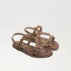 Sam Edelman Kids' Gigi Flower Cognac In Brown