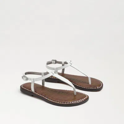 Sam Edelman Gigi Kids Thong Sandal Bright White Leather