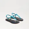 Sam Edelman Gigi Kids Thong Sandal Milos Blue In Blue