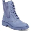 Sam Edelman Lydell Kids Combat Boot Dusty Violet In Blue