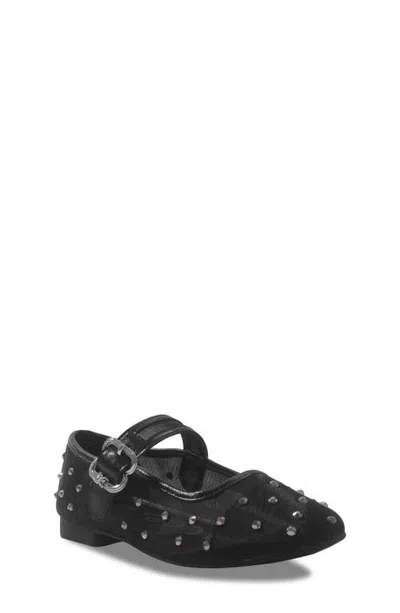 Sam Edelman Kids' Maeve Shine Mary Jane Flat In Black