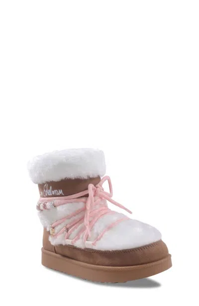 Sam Edelman Kids' Nevi Faux Fur Winter Boot In Brown