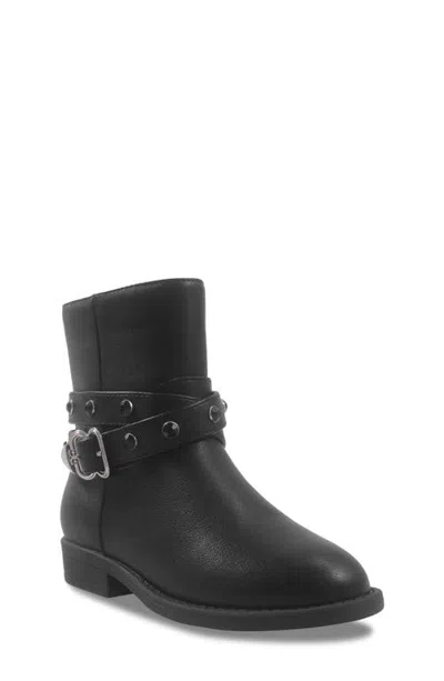 Sam Edelman Kids' Rider Stones Faux Leather Ankle Boot In Black