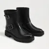 Sam Edelman Kinsley Motorcycle Boot Black Leather