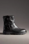 Sam Edelman Kinsley Womens Leather Pull On Ankle Boots In Black