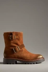 Sam Edelman Kinsley Motorcycle Boot In Amber Brown In Brown