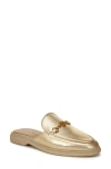 Sam Edelman Kira Bit Mule Amber Gold Leather In Amber Gold
