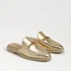 Sam Edelman Kira Bit Mule Amber Gold Leather In Gold