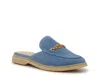 Sam Edelman Kira Bit Mule Blue Stone Leather In Blue