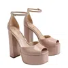 SAM EDELMAN KORI PLATFORM HEEL IN NUDE