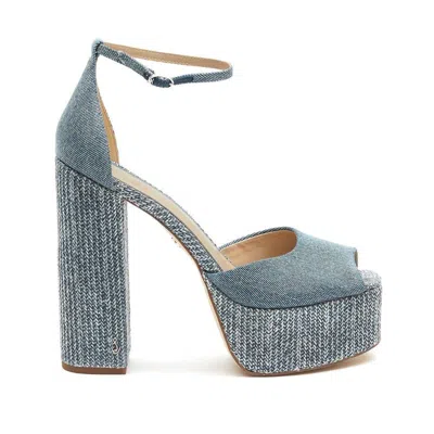 Sam Edelman Womens Kori Ankle Strap Platform Dress Sandals In Blue