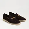 Sam Edelman Kyana Bit Loafer Cafe Noir Brown Leather